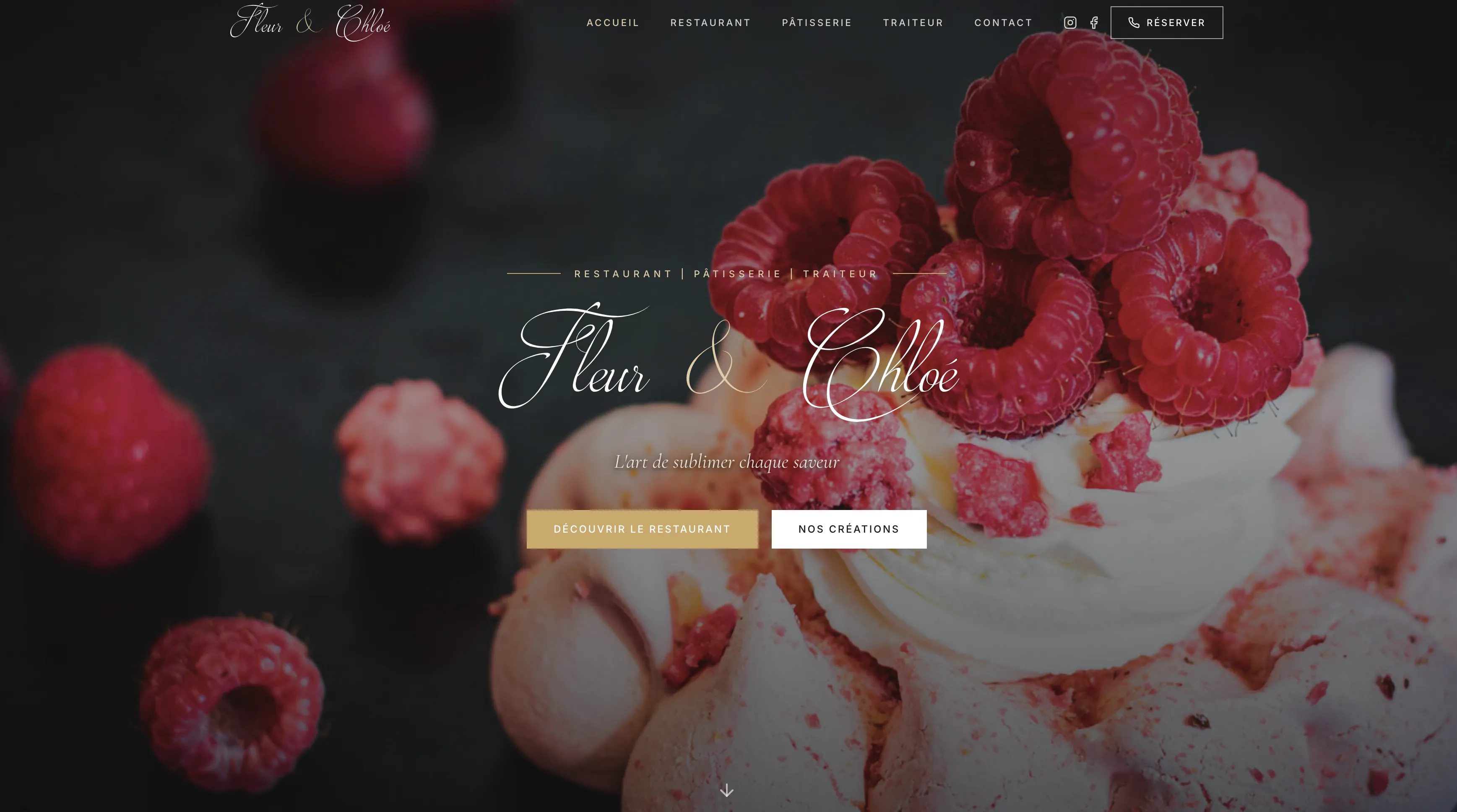 Capture d'écran du site fleuretchloe.fr